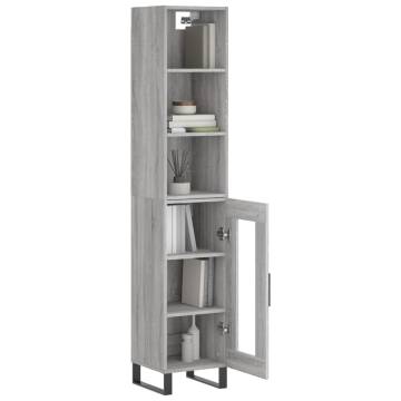 Highboard Grey Sonoma - Elegant Storage Solution | HipoMarket