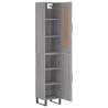 Stylish Highboard Grey Sonoma - 34.5x34x180 cm