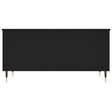 Elegant Black Coffee Table - 90x44.5x45 cm | HipoMarket