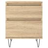 Sonoma Oak Bedside Cabinets - 2 pcs | Stylish & Durable