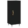 Stylish Highboard Black 34.5x34x180 cm - Durable Engineered Wood