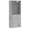 Stylish Concrete Grey Highboard - Durable & Elegant Design