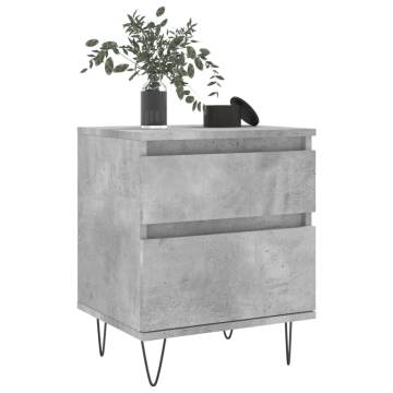 Trendy Bedside Cabinets - 2 pcs Concrete Grey - Hipomarket UK