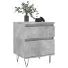 Trendy Bedside Cabinets - 2 pcs Concrete Grey - Hipomarket UK