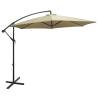 HI Parasol Cantilever Beige 3m UV50+ - Elegant Sun Protection