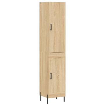 Stylish Highboard Sonoma Oak - Modern Engineered Wood Storage