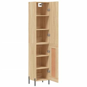 Stylish Highboard Sonoma Oak - Modern Engineered Wood Storage