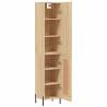 Stylish Highboard Sonoma Oak - Modern Engineered Wood Storage