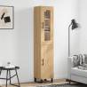 Highboard Sonoma Oak 34.5x34x180 cm Engineered Wood Colour sonoma oak Quantity in Package 1 Model 1 door 