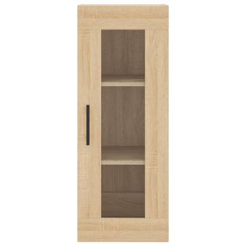 Stylish Highboard Sonoma Oak - 34.5x34x180 cm | HipoMarket