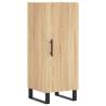 Stylish Highboard Sonoma Oak - 34.5x34x180 cm | HipoMarket