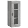 Stylish Highboard Grey Sonoma | 34.5x34x180 cm Engineered Wood