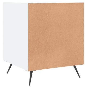 Stylish White Bedside Cabinet - 40x40x50 cm | HipoMarket