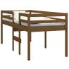 High Sleeper Bed Honey Brown 80x200 cm Solid Wood Pine