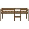 High Sleeper Bed Honey Brown 80x200 cm Solid Wood Pine