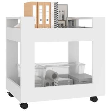 Desk Trolley White 60x45x60 cm | Organize Your Space