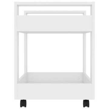 Desk Trolley White 60x45x60 cm | Organize Your Space