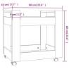 Desk Trolley White 60x45x60 cm | Organize Your Space