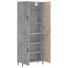 Stylish Highboard Concrete Grey | 69.5x34x180 cm - HipoMarket