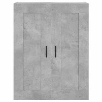 Stylish Highboard Concrete Grey | 69.5x34x180 cm - HipoMarket