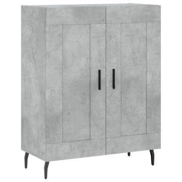 Stylish Highboard Concrete Grey | 69.5x34x180 cm - HipoMarket