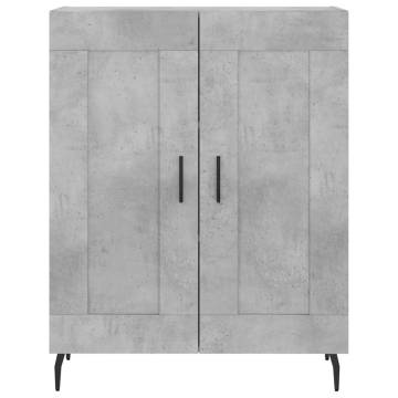 Stylish Highboard Concrete Grey | 69.5x34x180 cm - HipoMarket