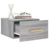 Wall-Mounted Bedside Cabinet Grey Sonoma - 35x35x20 cm