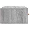 Wall-Mounted Bedside Cabinet Grey Sonoma - 35x35x20 cm