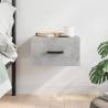 Wall-mounted Bedside Cabinet Concrete Grey 35x35x20 cm Colour concrete grey Quantity in Package 1 Number of 