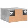 Wall-mounted Bedside Cabinet - Concrete Grey 35x35x20 cm