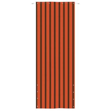 Balcony Screen - Orange and Brown 80x240 cm Oxford Fabric