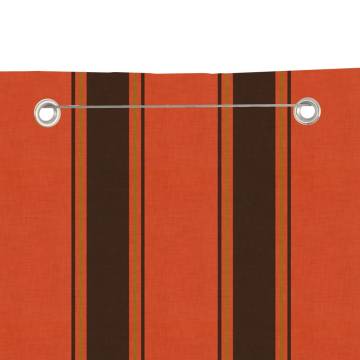 Balcony Screen - Orange and Brown 80x240 cm Oxford Fabric