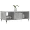 Stylish Concrete Grey Coffee Table - 90x50 cm | HipoMarket