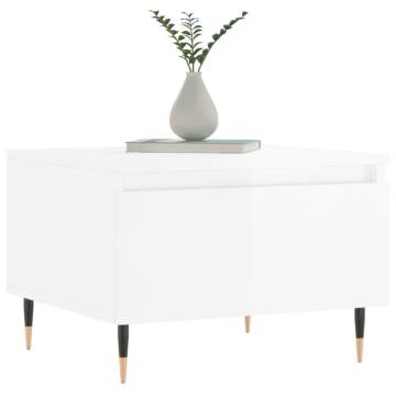 High Gloss White Coffee Table - Stylish & Durable | HipoMarket