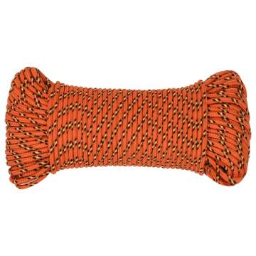 Boat Rope Orange 3mm 500m Polypropylene - Durable & Versatile