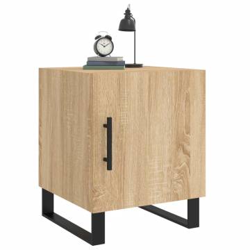 Stylish Sonoma Oak Bedside Cabinets - 2 pcs | HipoMarket