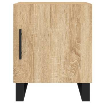 Stylish Sonoma Oak Bedside Cabinets - 2 pcs | HipoMarket