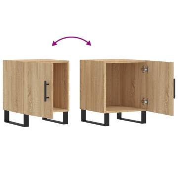 Stylish Sonoma Oak Bedside Cabinets - 2 pcs | HipoMarket