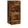 Highboard Smoked Oak - Elegant Engineered Wood Storage Unit