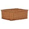 4 Piece Nesting Basket Set - Brown Willow Organiser