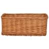 4 Piece Nesting Basket Set - Brown Willow Organiser