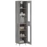 Stylish Highboard Grey Sonoma - Durable Engineered Wood - HipoMarket