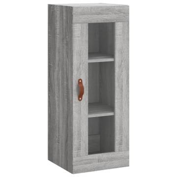 Stylish Highboard Grey Sonoma - Durable Engineered Wood - HipoMarket