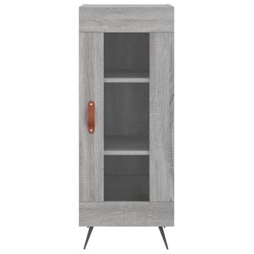 Stylish Highboard Grey Sonoma - Durable Engineered Wood - HipoMarket