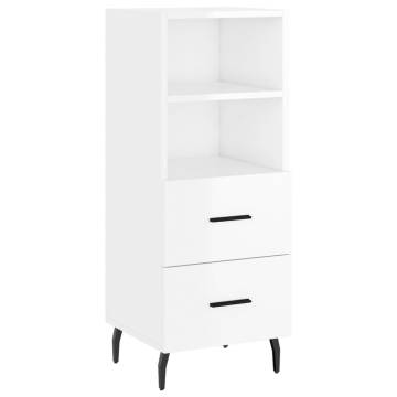 Highboard High Gloss White - Stylish Storage Solution