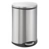 EKO Pedal Bin Shell 50 L Matte Silver - Stylish Waste Solution