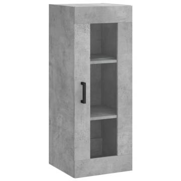 Elegant Highboard in Concrete Grey - Stylish Storage Solution