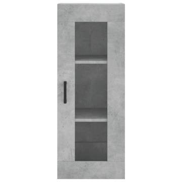 Elegant Highboard in Concrete Grey - Stylish Storage Solution