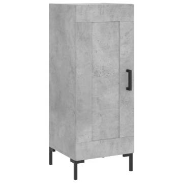 Elegant Highboard in Concrete Grey - Stylish Storage Solution