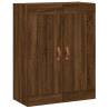 Stylish Highboard in Brown Oak - 69.5x34x180 cm